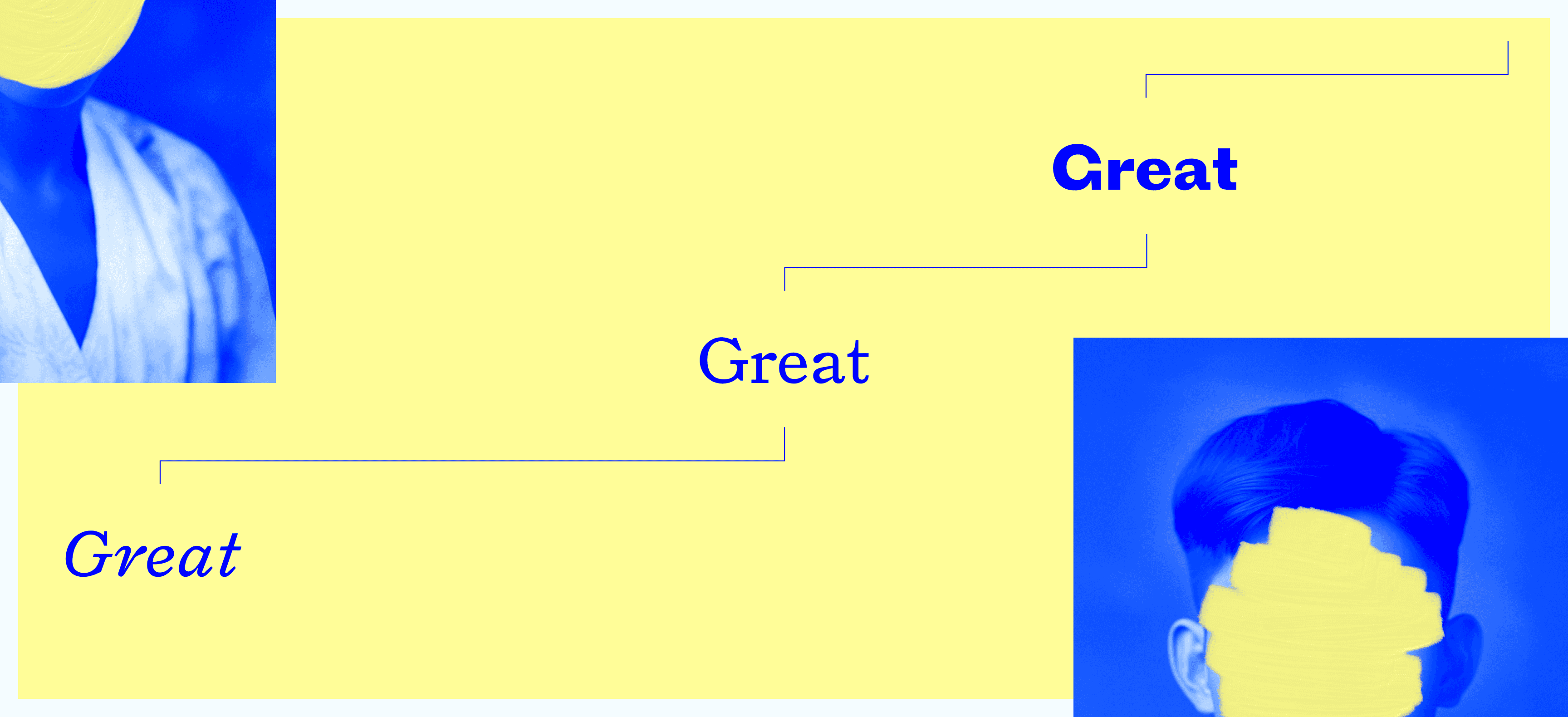 Graphic illustrating the relationship between family trees and typography used in the branding